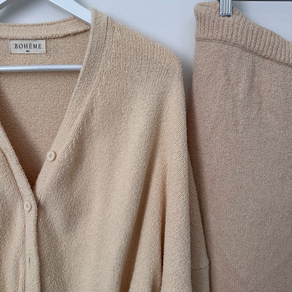Bohme Tan Knit Sweater and Trouser - Picture 2 of 5